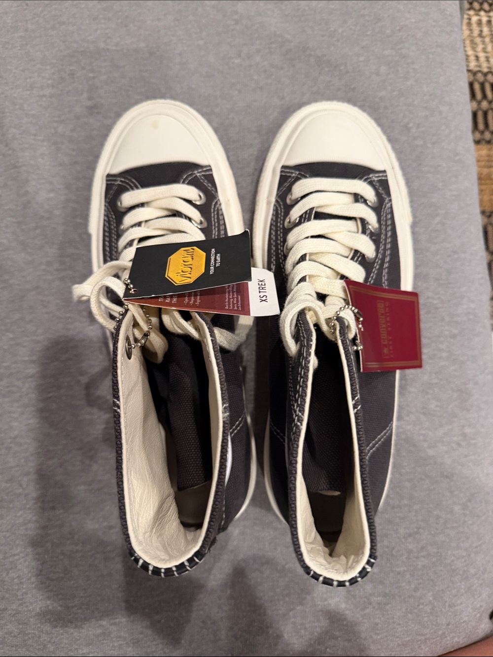 Converse High-Top Sneakers in Black and White